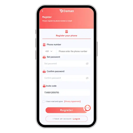 GameHub Aviator Registration Step 1