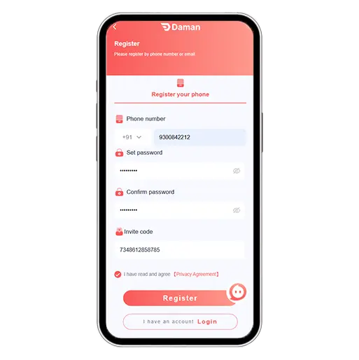 GameHub Aviator Registration Step 2